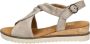 Gabor Leren Dames Sandaal met Lichtgewicht Zool Beige Dames - Thumbnail 9