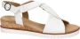 Gabor Witte Leren Kruisband Sandalen White Dames - Thumbnail 4