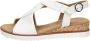 Gabor Witte Leren Kruisband Sandalen White Dames - Thumbnail 5