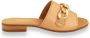 Gabor Cognac Leren Muiltjes met Juweel Detail Brown Dames - Thumbnail 5