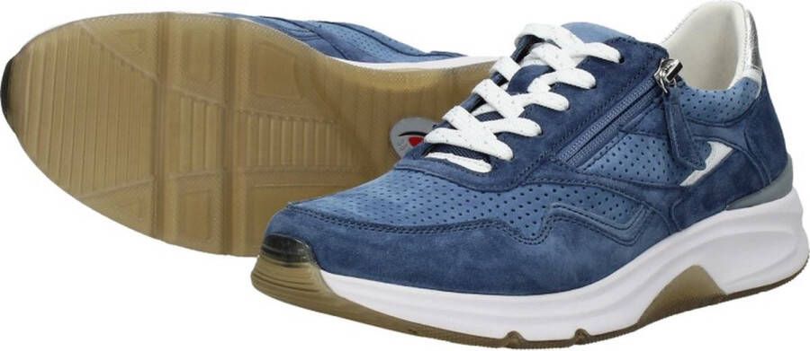 Gabor Dames Sneakers 86.896.26 Rolling Soft Blauw