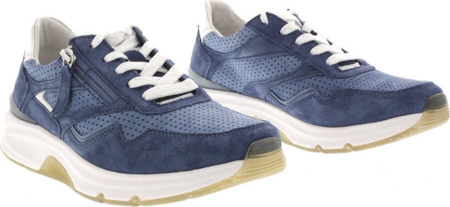 Gabor Dames Sneakers 86.896.26 Rolling Soft Blauw