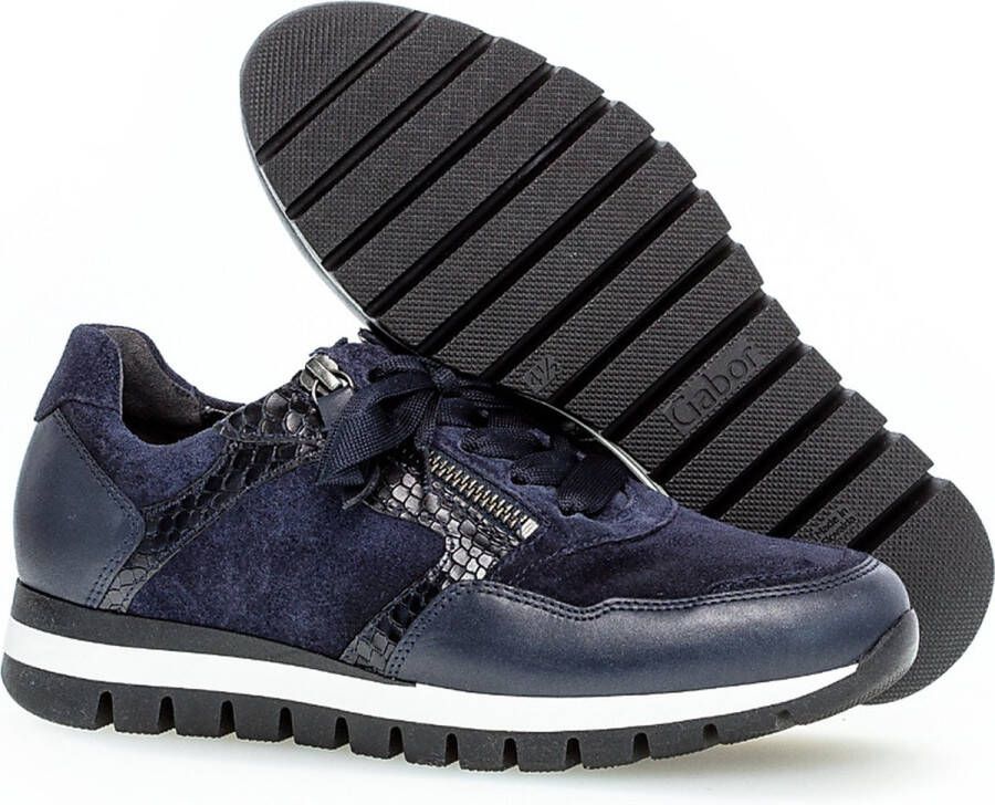 Gabor Dames Sneakers Donkerblauw