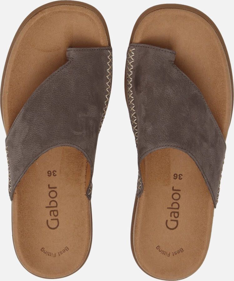 Gabor Dames Teenslipper Taupe