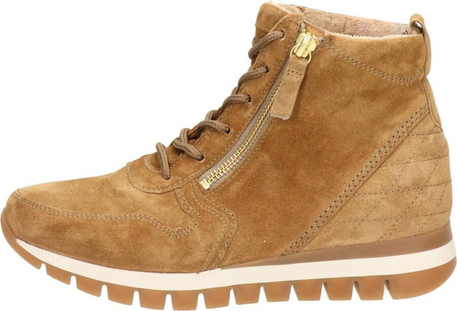 Gabor dames veterschoen. Cognac