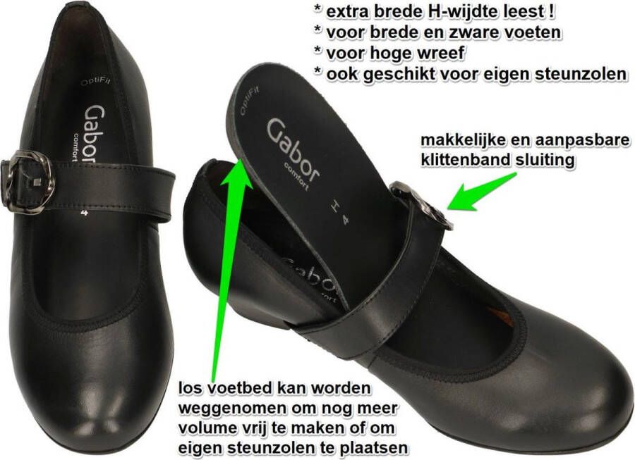 Gabor -Dames zwart pumps & hakschoenen
