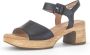 Gabor Verhoog je stijl met zwarte suède hoge hak sandalen Black Dames - Thumbnail 9