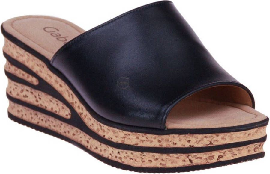 Gabor -Dames zwart slippers & muiltjes