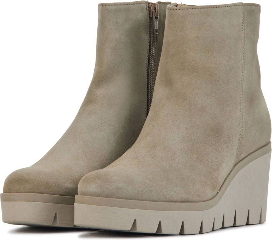 Gabor Enkellaarsjes Dames Laarzen Damesschoenen Suède 94.780.12 Beige