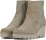 Gabor Enkellaarsjes Dames Laarzen Damesschoenen Suède 94.780.12 Beige - Thumbnail 7