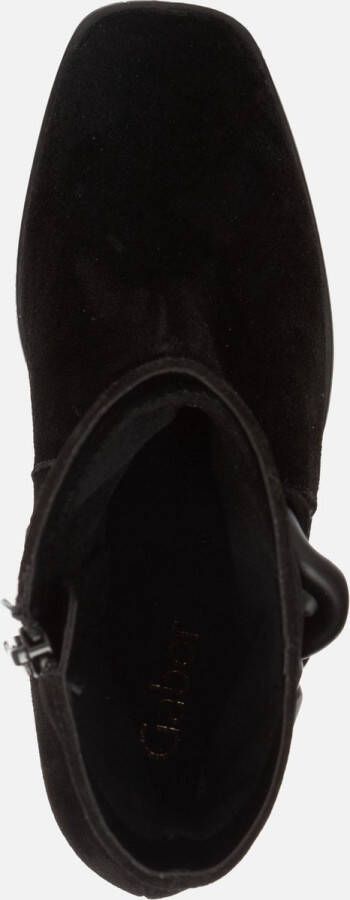Gabor Enkellaarsjes zwart Suede 192404 Dames
