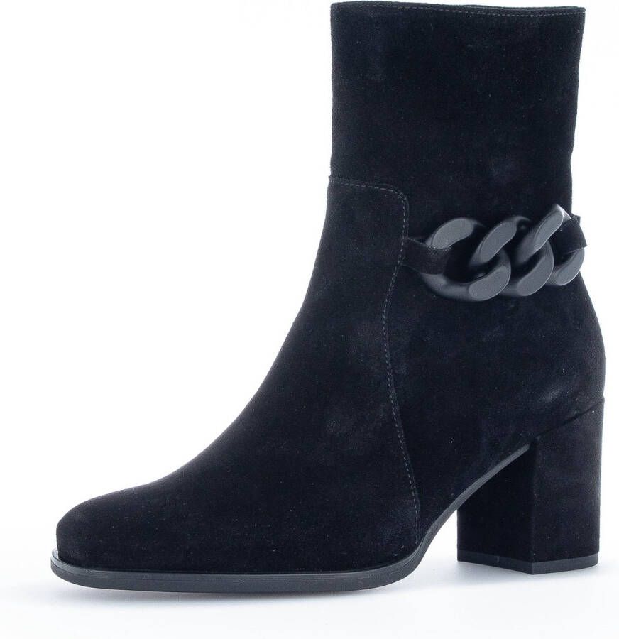 Gabor Enkellaarsjes zwart Suede 192404 Dames