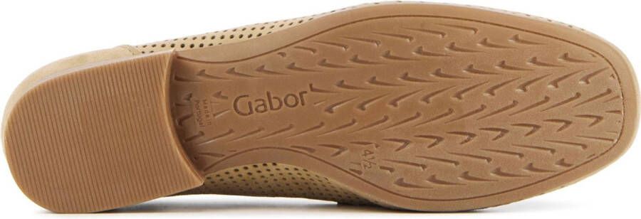 Gabor Instappers beige Suede Dames