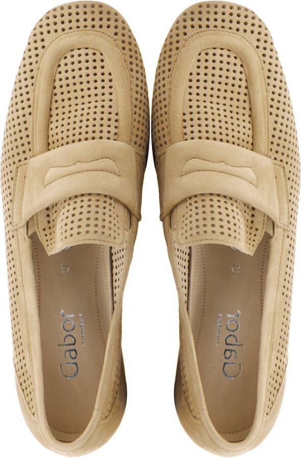 Gabor Instappers beige Suede Dames