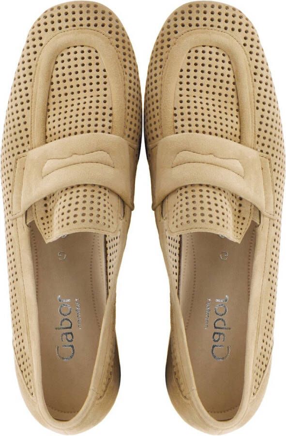 Gabor Instappers beige Suede Dames