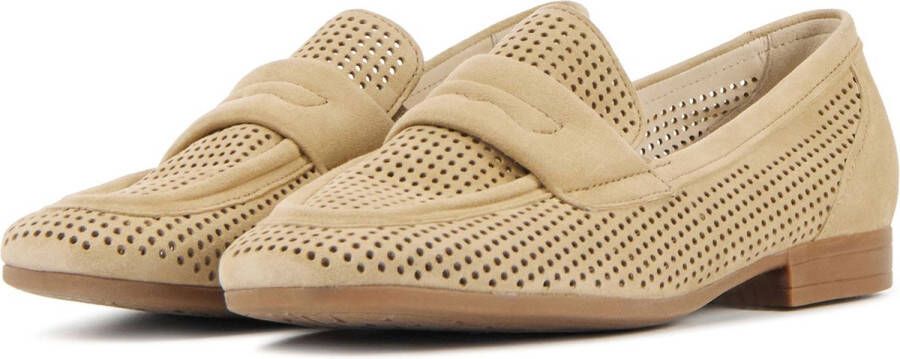 Gabor Instappers beige Suede Dames