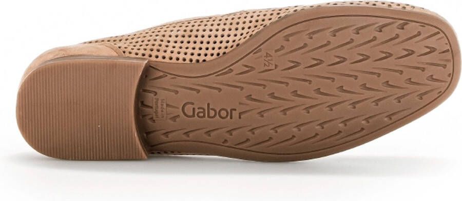 Gabor Instappers beige Suede Dames