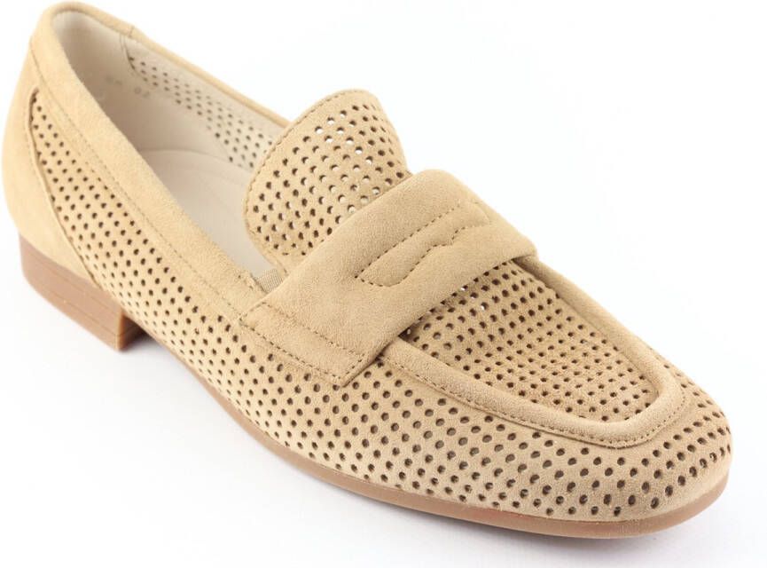 Gabor Instappers beige Suede Dames