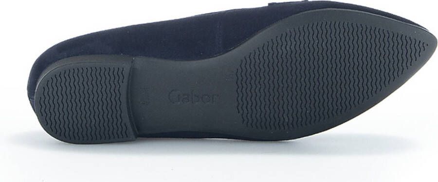 Gabor instappers blauw suede art