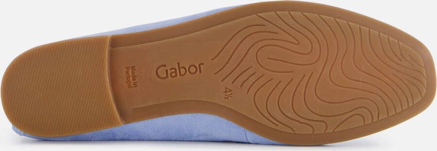 Gabor Instappers blauw Suede Dames
