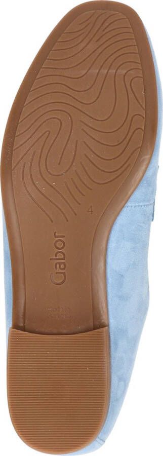Gabor Instappers blauw Suede Dames