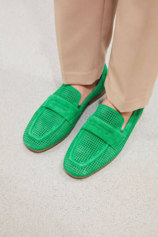 Gabor Instappers Dames Instapschoenen Damesschoenen Suède 22.424 Groen