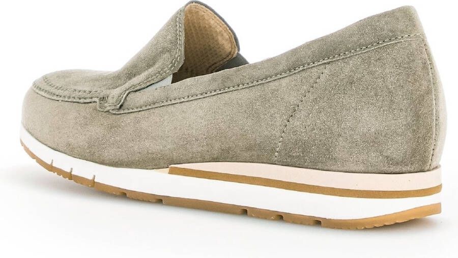 Gabor Instappers groen Suede Dames