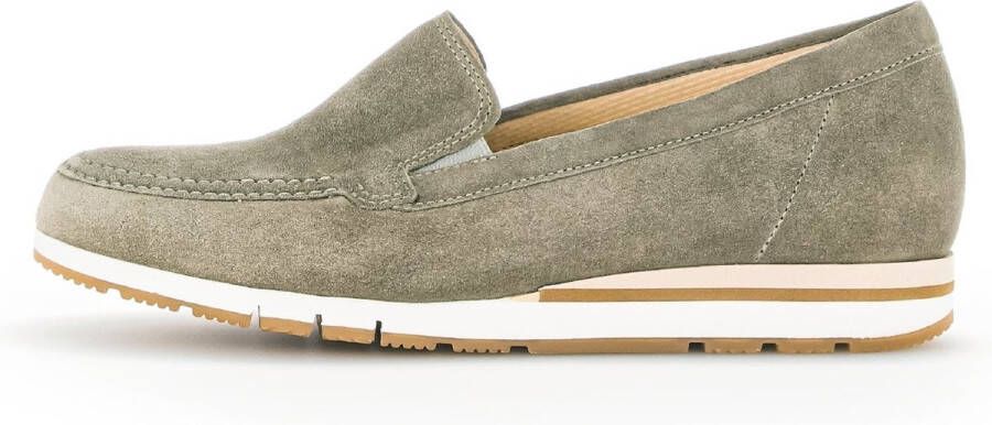 Gabor Instappers groen Suede Dames