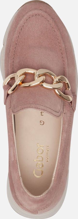 Gabor Instappers roze Suede Dames