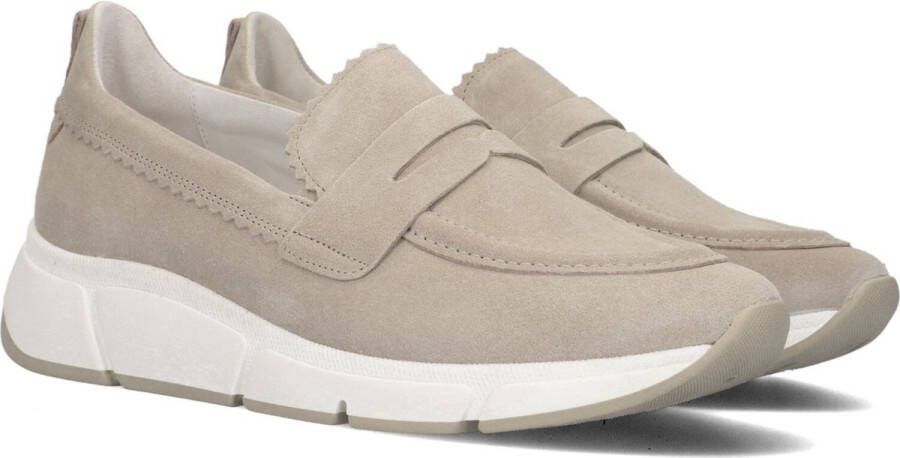 Gabor Instappers taupe Suede Dames