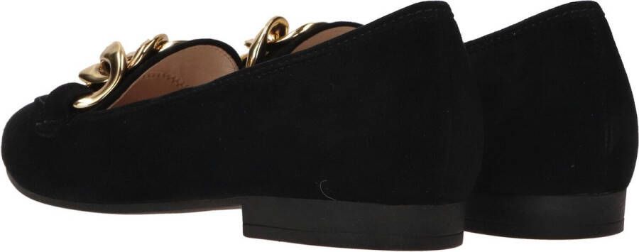 Gabor Instappers zwart Suede Dames