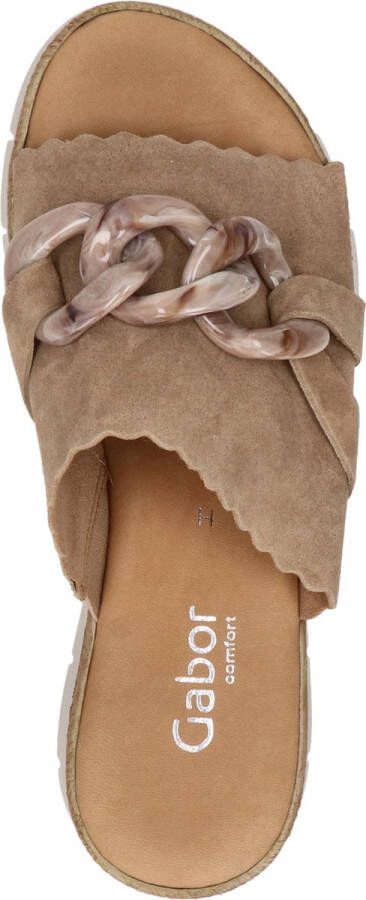 Gabor 82.891.33 Dreamvelour sand Slipper Luxe slipper slipper met hak - Foto 5