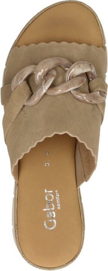 Gabor 82.891.33 Dreamvelour sand Slipper Luxe slipper slipper met hak - Foto 6