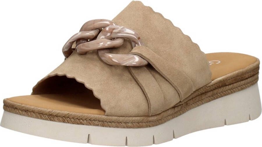 Gabor 82.891.33 Dreamvelour sand Slipper Luxe slipper slipper met hak - Foto 10
