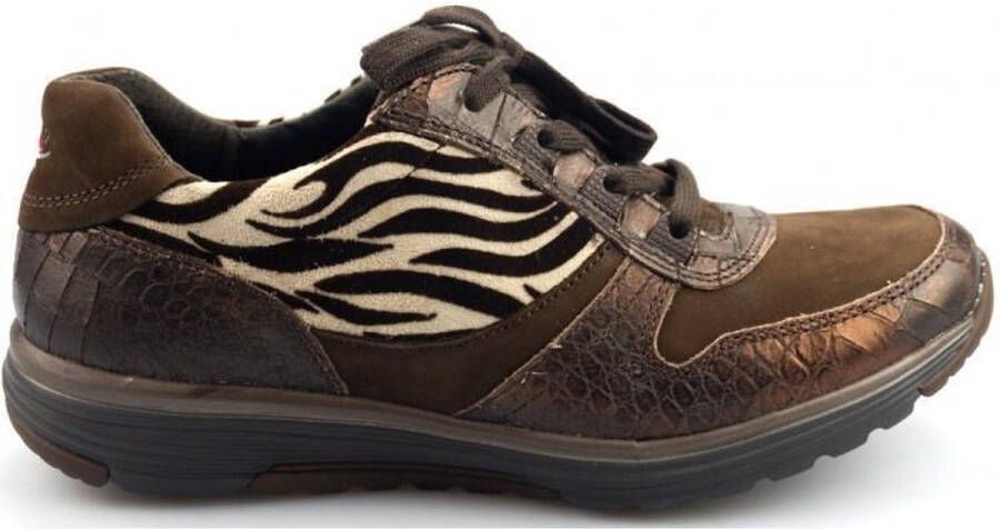 Gabor Rollingsoft Dames Lage sneakers bruin