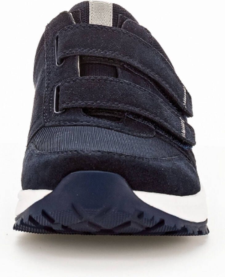 Gabor Rollingsoft Klittenbandschoen 8000.16.08 Marine Blauw Suède