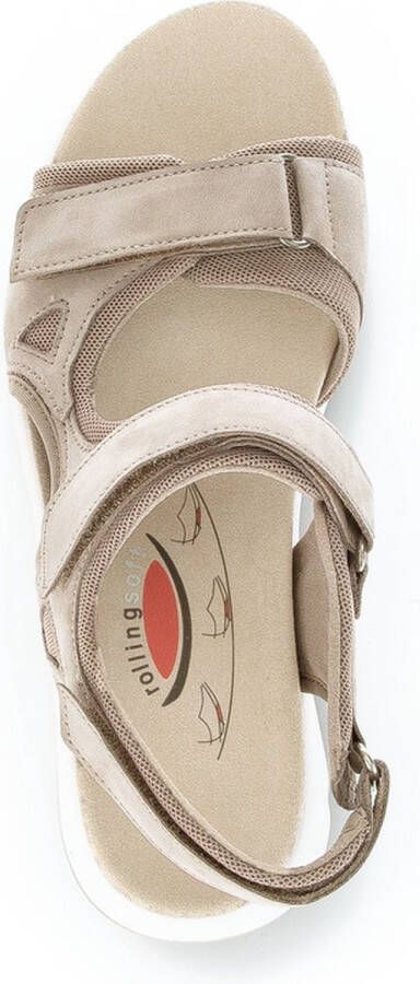 Gabor Rollingsoft Sandaal 26.889.43 Taupe Nubuck