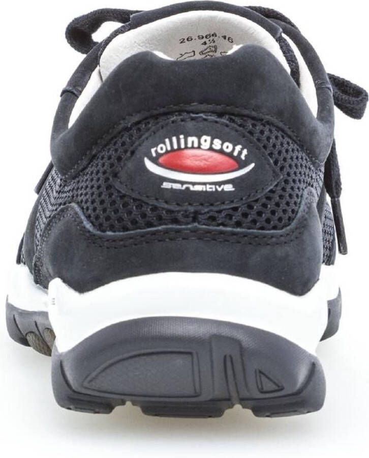 Gabor rollingsoft sensitive 06.966.46 dames wandelsneaker blauw
