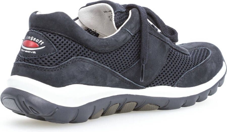 Gabor rollingsoft sensitive 06.966.46 dames wandelsneaker blauw