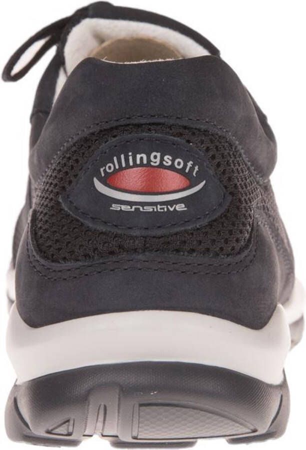 Gabor rollingsoft sensitive 06.966.46 dames wandelsneaker blauw