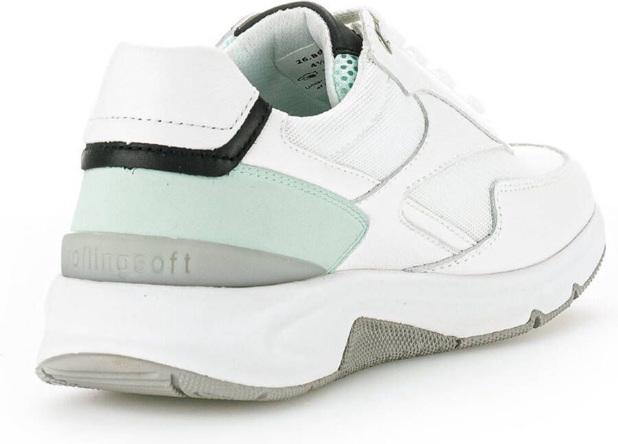 Gabor rollingsoft sensitive 26.895.53 dames rollende wandelsneaker wit