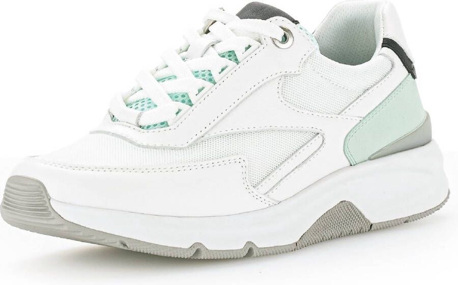 Gabor rollingsoft sensitive 26.895.53 dames rollende wandelsneaker wit