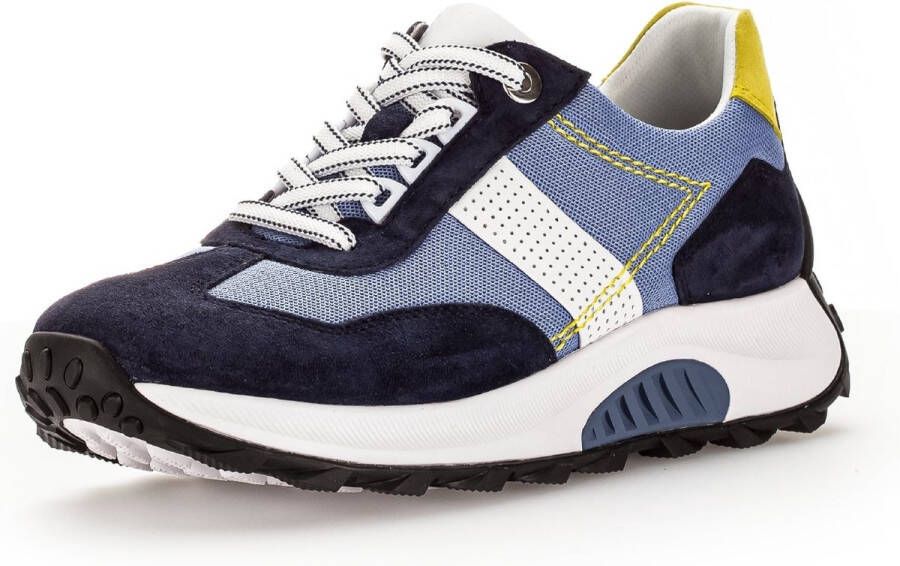 Gabor rollingsoft sensitive 26.914.36 dames rollende wandelsneaker blauw