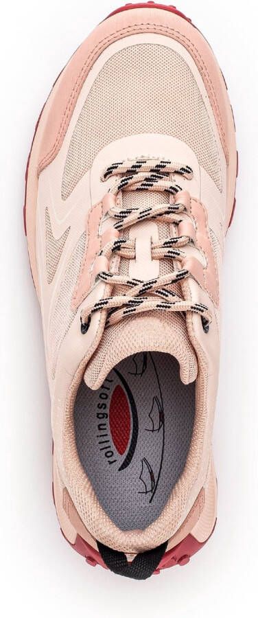 Gabor rollingsoft sensitive 26.916.35 dames rollende wandelsneaker roze - Foto 3