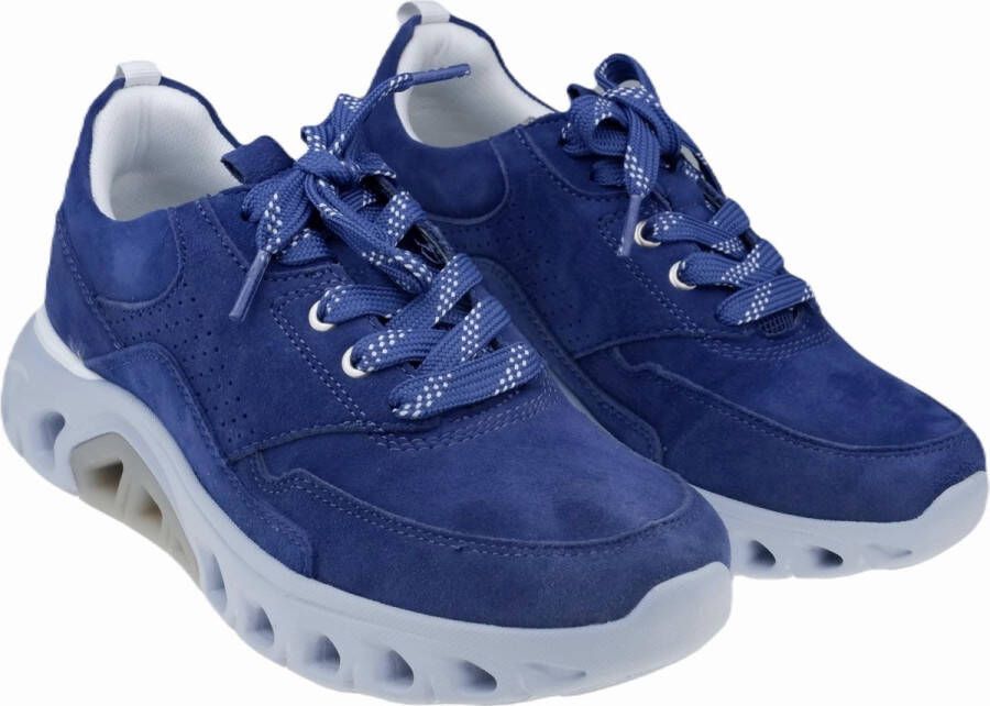 Gabor rollingsoft sensitive 26.935.46 dames rollende wandelsneaker blauw