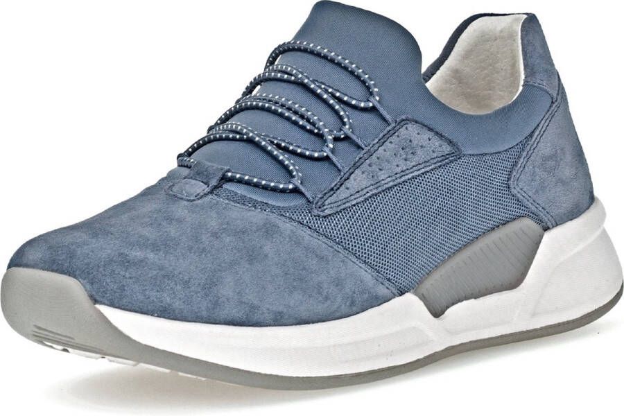 Gabor rollingsoft sensitive 26.951.26 dames rollende wandelsneaker blauw