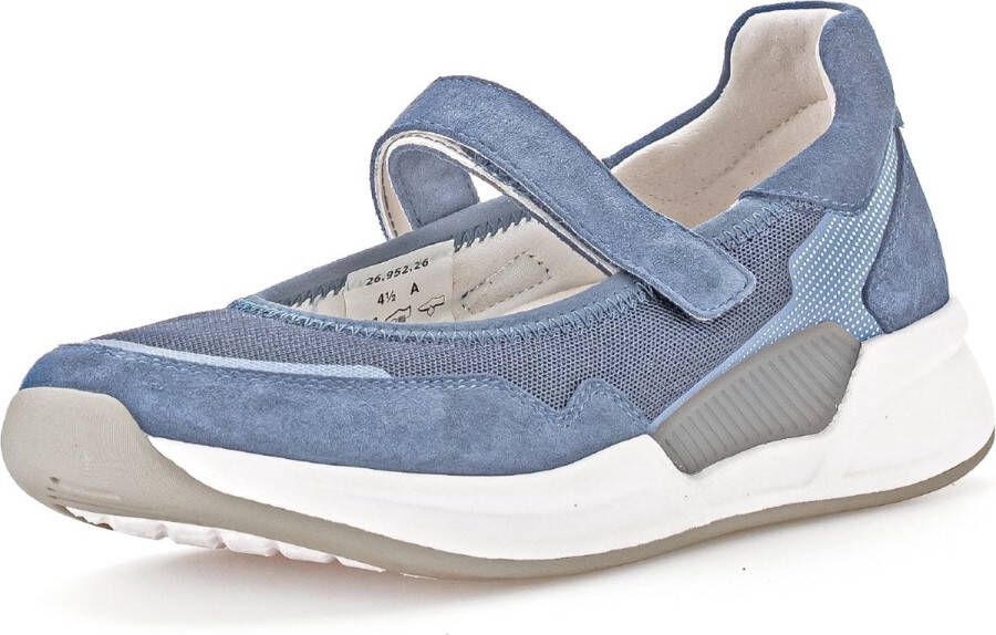 Gabor rollingsoft sensitive 26.952.26 dames rollende wandelsneaker blauw