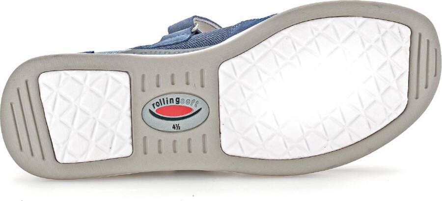 Gabor rollingsoft sensitive 26.952.26 dames rollende wandelsneaker blauw