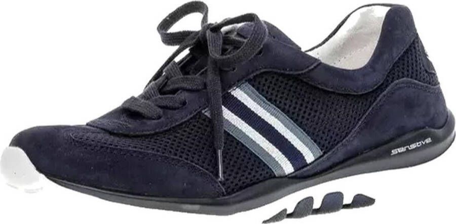 Gabor rollingsoft sensitive 66.966.16 dames wandelsneaker blauw