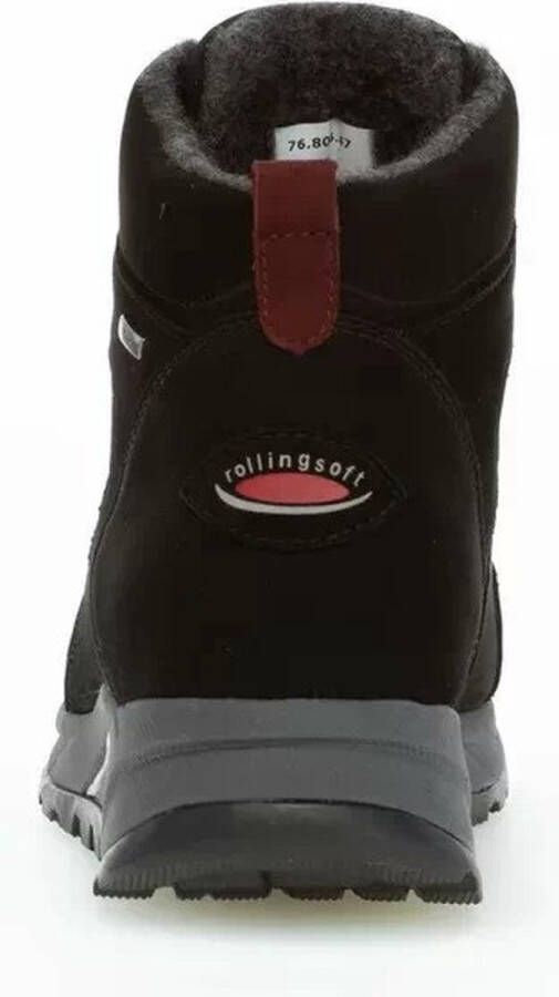 Gabor rollingsoft sensitive 76.806.47 dames wandelsneaker zwart waterdicht